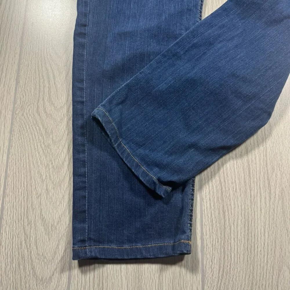 Dearborn Denim Jeans Straight Leg Women’s 33 x 29 Med Wash Stretch Made in USA